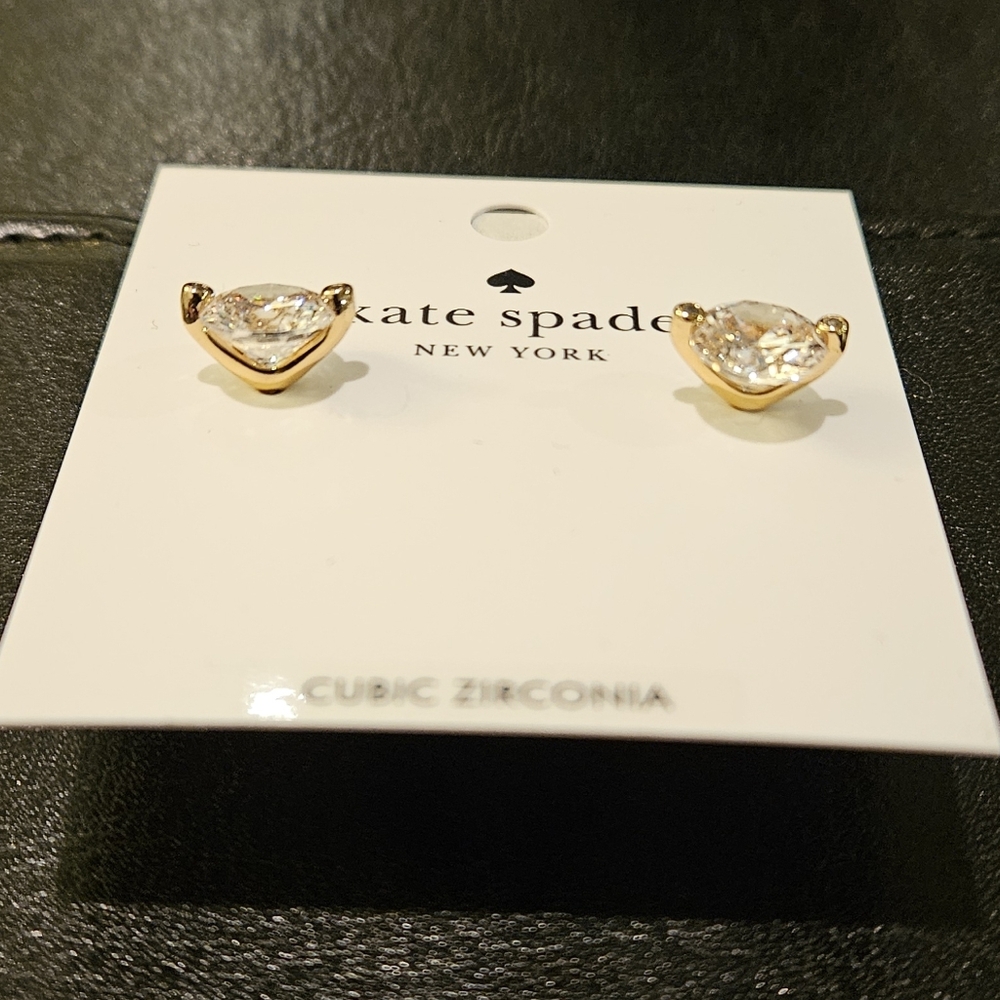 Kate Spade Brilliant Duo Prong Stud Earrings - Picture 2 of 3